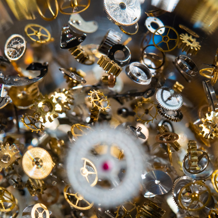 Sculpture "Passage Through Time" in the form of an hourglass, small