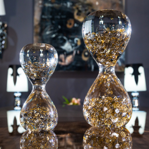 Sculpture "Passage Through Time" in the form of an hourglass, small