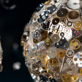 Скульптура "Galaxy. Парад планет" с подставкой