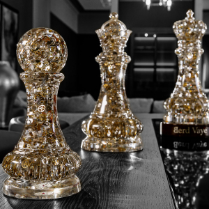 Sculpture in the form of a chess piece "Rook"
