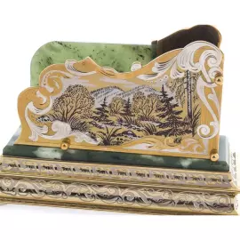 Настольный набор "Аристократ" из нефрита, Златоуст