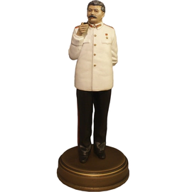 Collection of alder statuettes "History of the Russian State" 21 pieces, with a showcase