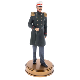 Collection of alder statuettes "History of the Russian State" 21 pieces, with a showcase