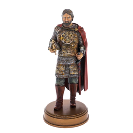Collection of alder statuettes "History of the Russian State" 21 pieces, with a showcase