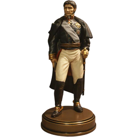 Collection of alder statuettes "History of the Russian State" 21 pieces, with a showcase