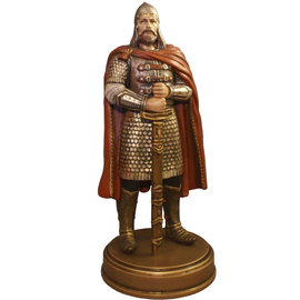 Collection of alder statuettes "History of the Russian State" 21 pieces, with a showcase