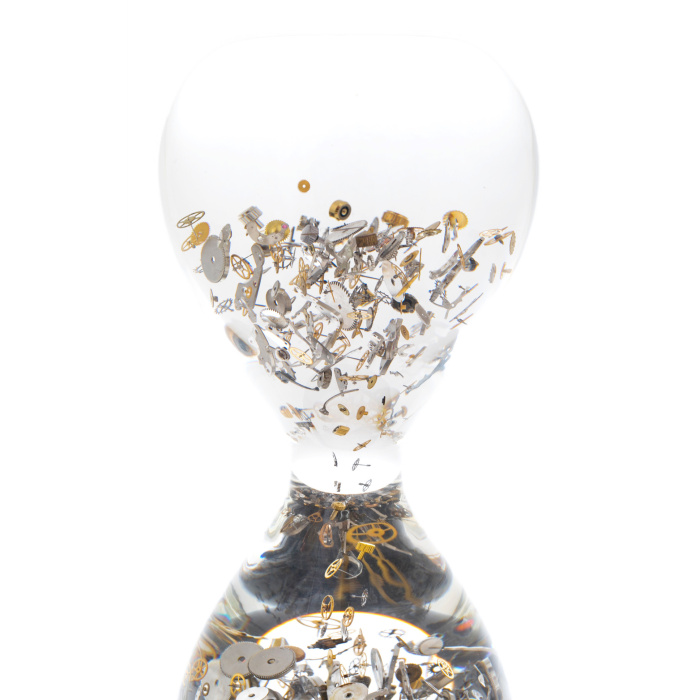 Sculpture "Passage Through Time" in the form of an hourglass, small