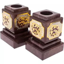 Письменный набор с лотком "Изыск" из яшмы, Златоуст