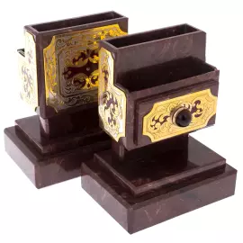 Письменный набор с лотком "Изыск" из яшмы, Златоуст