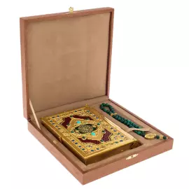 Коран объемный "Вера" с четками, Златоуст