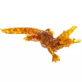 Сувенир из янтаря "Крокодил" большой