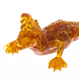 Сувенир из янтаря "Крокодил" большой