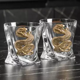 Набор для виски "Змея. Timeless" со штофом, на 4 персоны