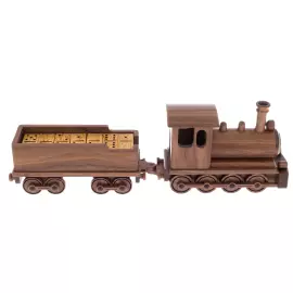 Домино "Паровозик" из американского ореха