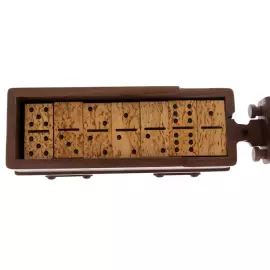 Домино "Паровозик" из американского ореха