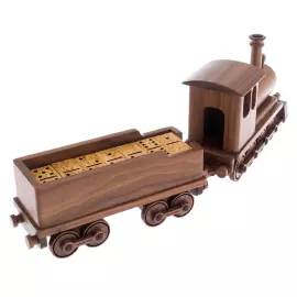 Домино "Паровозик" из американского ореха