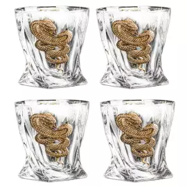 Набор бокалов для виски "Кобра. Квадро" на 4 персоны