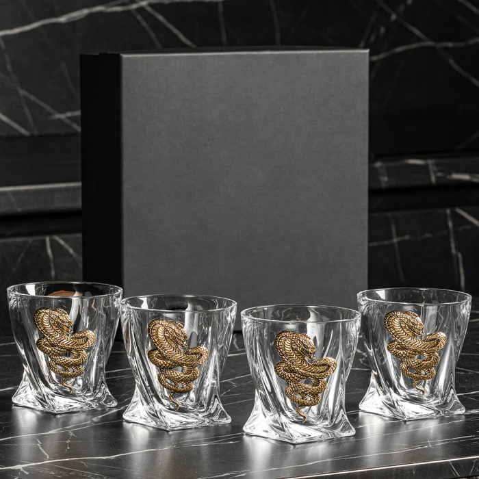 A set of glasses for whiskey "Cobra. Quadro for 4 persons