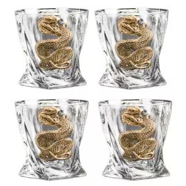 Набор бокалов для виски "Змея. Квадро" на 4 персоны