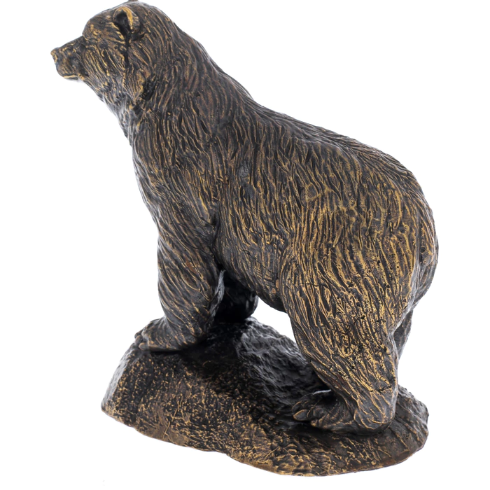 The author's bronze sculpture "The Bear on the hill"