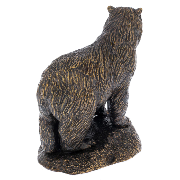 The author's bronze sculpture "The Bear on the hill"