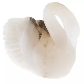Sculpture of anhydrite "Swan"