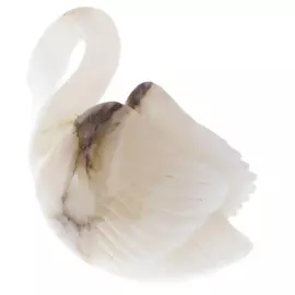 Sculpture of anhydrite "Swan"