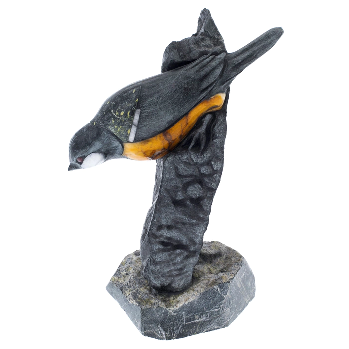 Stone sculpture "Titmouse"