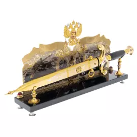 Кортик на подставке "Вооруженные силы РФ" с панно, Златоуст