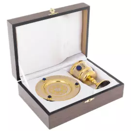 Чарка с блюдцем "Лазурит" Златоуст