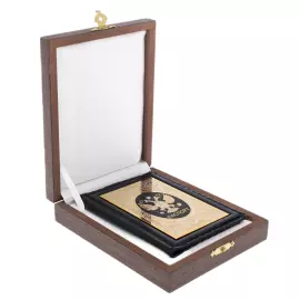 Кожаная обложка на паспорт "Герб РФ" Златоуст