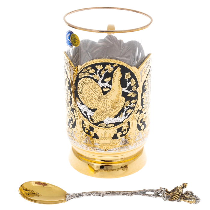 Tea set "Capercaillie" Zlatoust