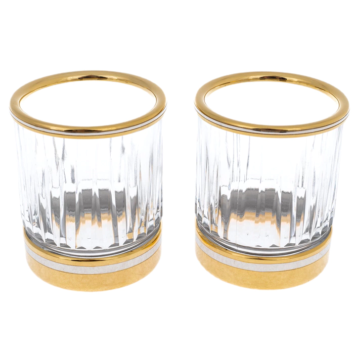 Whiskey glasses "Stripe" for 2 persons, Zlatoust