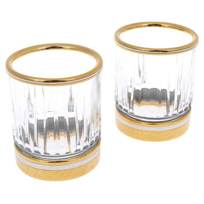 Whiskey glasses "Stripe" for 2 persons, Zlatoust