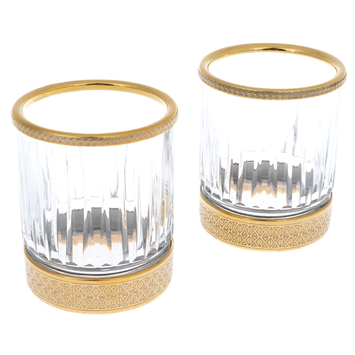 Whiskey glasses "Rhombus" for 2 persons, Zlatoust