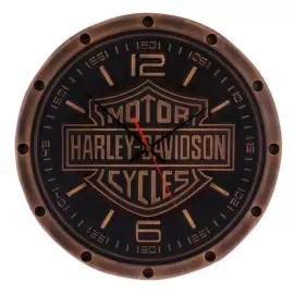 Часы из бука "Harley-Davidson"
