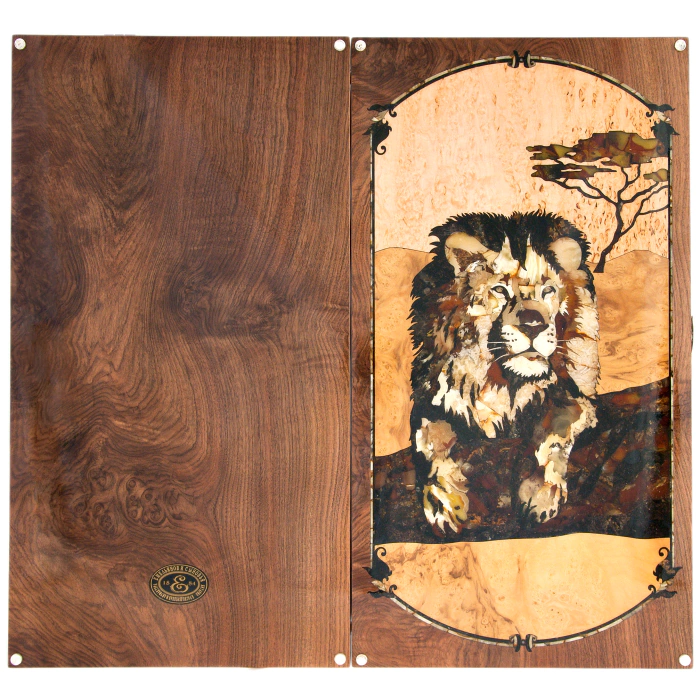 Backgammon made of amber "Savannah" collection "Classics"