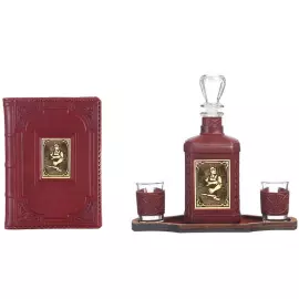 Gift set for the "Builder" with a decanter and a diary