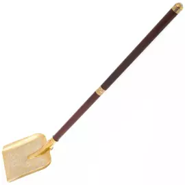 Набор подарочный "На стройке" с лопатой и каской, позолота, Златоуст