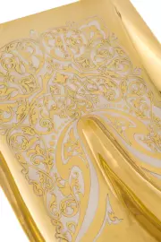 Набор подарочный "На стройке" с лопатой и каской, позолота, Златоуст