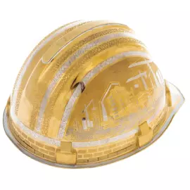 Набор подарочный "На стройке" с лопатой и каской, позолота, Златоуст