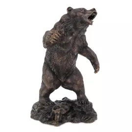 Набор подарочный "Медведь" с охотничьим ножом и скульптурой "Медведь-шатун"