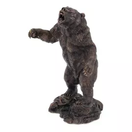 Набор подарочный "Медведь" с охотничьим ножом и скульптурой "Медведь-шатун"