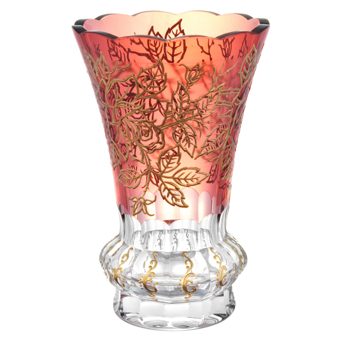 Flower vase "Egermann" red
