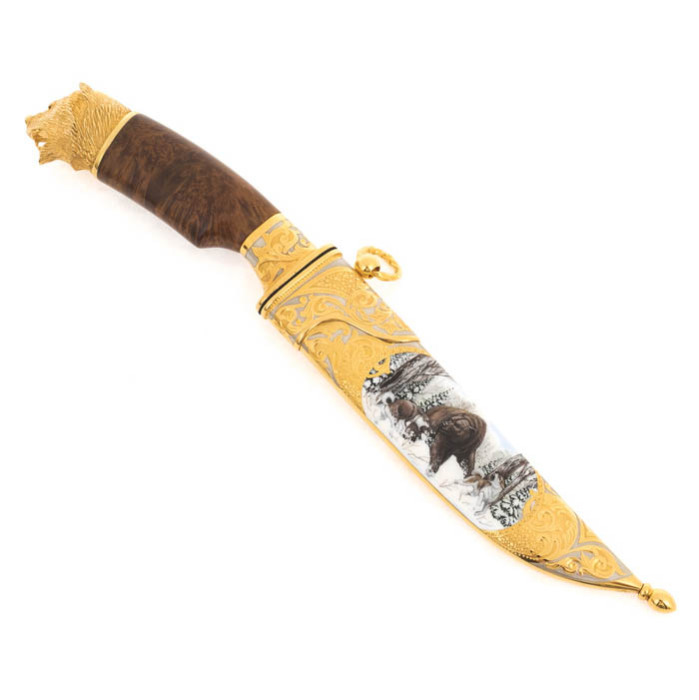 "Hunting" gift set with hunting knife and "Hunter's Table Book"