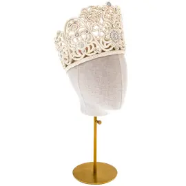 Эксклюзивная авторская работа "Свадебный венец Новгородской губернии, XIX век" с Оренбургской шалью