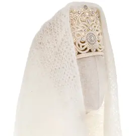 Эксклюзивная авторская работа "Свадебный венец Новгородской губернии, XIX век" с Оренбургской шалью