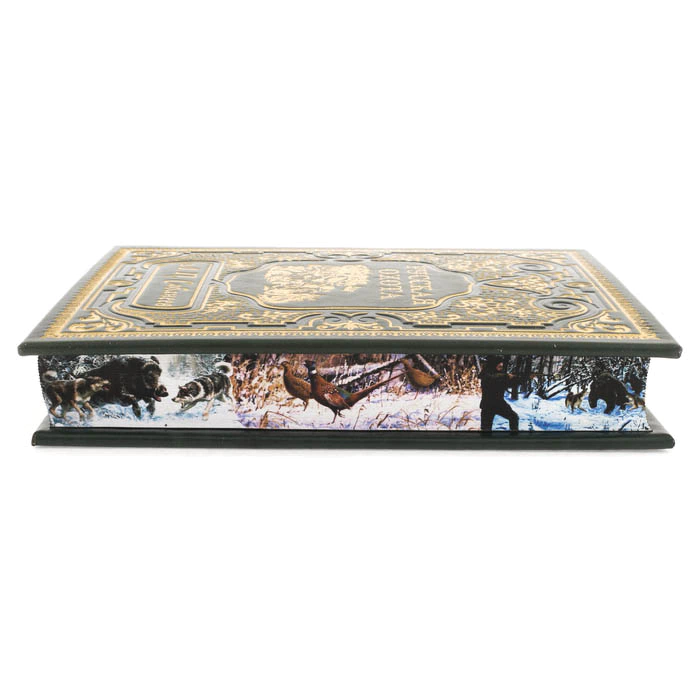 Gift set "Russian Hunt" with a statuette and a book