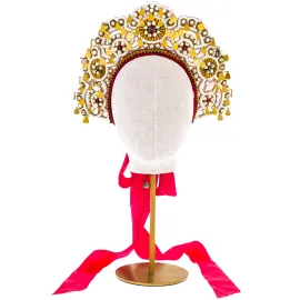 Эксклюзивная авторская работа "Вологодский свадебный венец, XIX век" с накосником