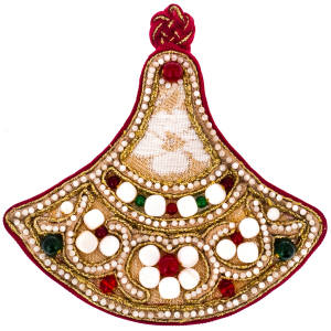 Exclusive author's work "Vologda wedding crown, XIX century" with a crosspiece